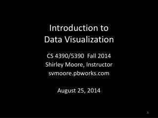 Introduction to Data Visualization