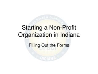 Starting a Non-Profit Organization in Indiana