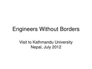 Engineers Without Borders
