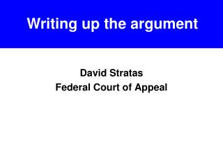 David Stratas Federal Court of Appeal