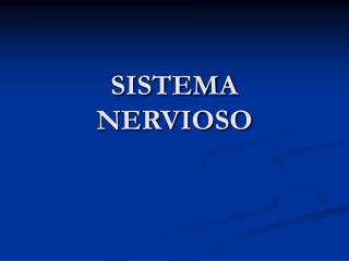 SISTEMA NERVIOSO