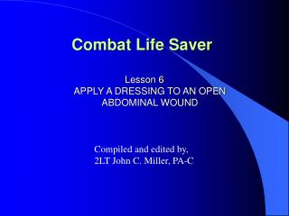 Combat Life Saver