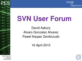 SVN User Forum