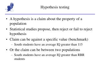 Hypothesis testing