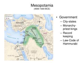 Mesopotamia (4000-1000 BCE)