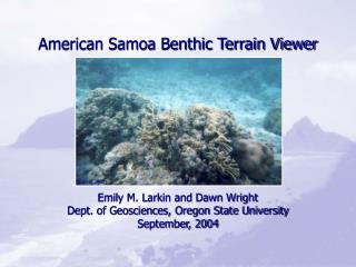 American Samoa Benthic Terrain Viewer