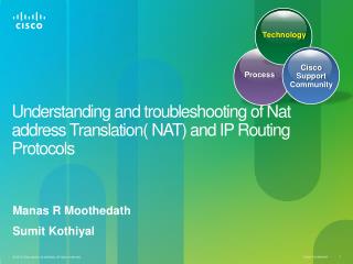 Understanding and troubleshooting of Nat address Translation( NAT) and IP Routing Protocols
