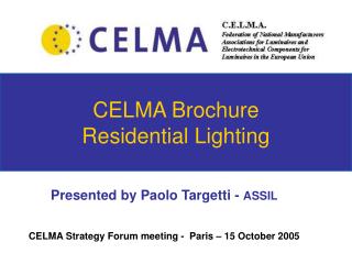 CELMA Brochure Residential Lighting