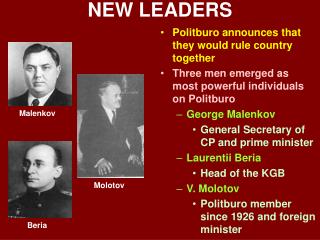 NEW LEADERS