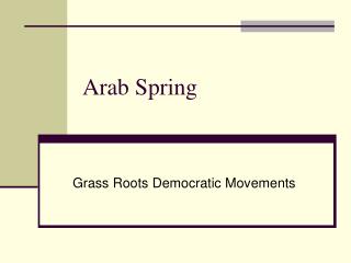 Arab Spring