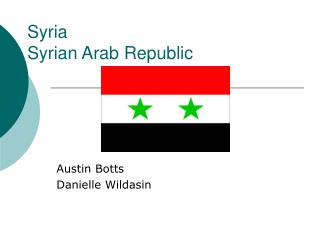 Syria Syrian Arab Republic