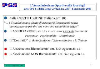 dalla COSTITUZIONE Italiana art. 18: