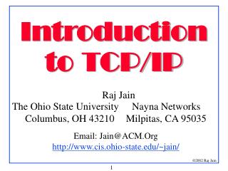 Introduction to TCP/IP