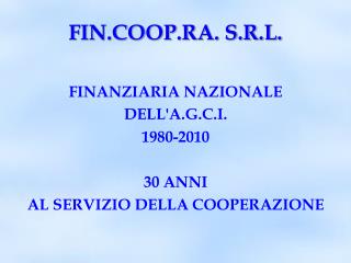 FIN.COOP.RA. S.R.L.