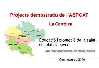 Projecte demostratiu de l’ASPCAT