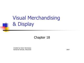 Visual Merchandising &amp; Display