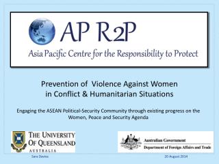 Prevention of Violence Against Women in Conflict &amp; Humanitarian Situations