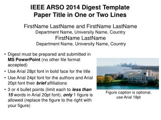 IEEE ARSO 2014 Digest Template Paper Title in One or Two Lines