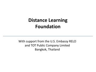Distance Learning Foundation
