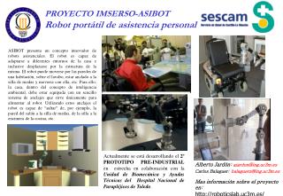 PROYECTO IMSERSO-ASIBOT Robot portátil de asistencia personal