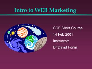 Intro to WEB Marketing