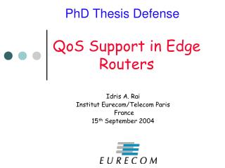 QoS Support in Edge Routers