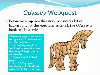 Odyssey Webquest