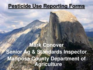 Pesticide Use Reporting Forms