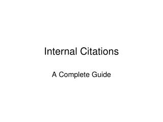 Internal Citations
