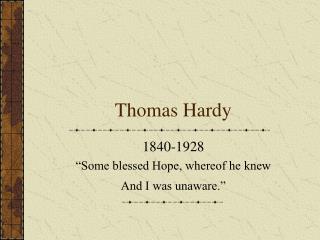 Thomas Hardy