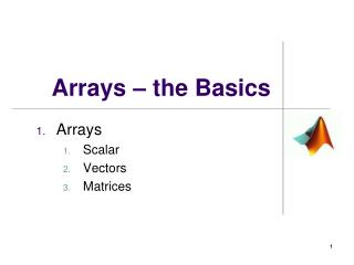 Arrays – the Basics