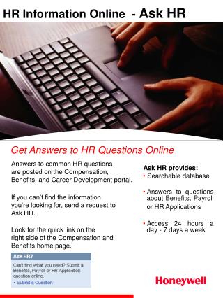 Ask HR provides: Searchable database