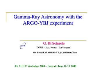Gamma-Ray Astronomy with the ARGO-YBJ experiment