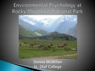 Environmental Psychology at Rocky Mountain National Park