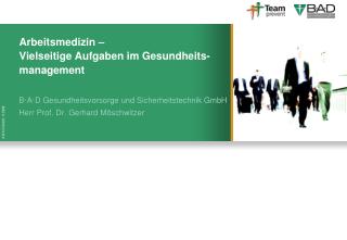 Arbeitsmedizin – Vielseitige Aufgaben im Gesundheits-management