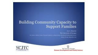 Building Community Capacity to Support Families