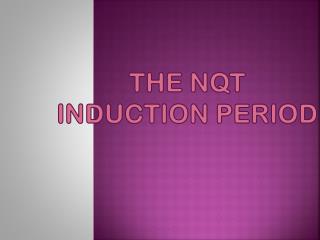 The NQT Induction Period