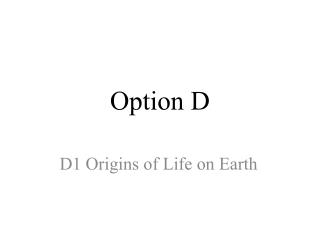 Option D