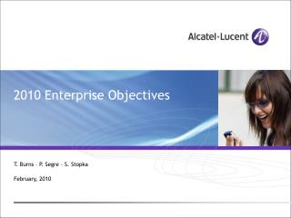 2010 Enterprise Objectives