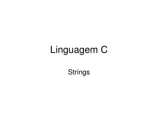 Linguagem C