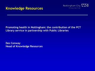 Knowledge Resources