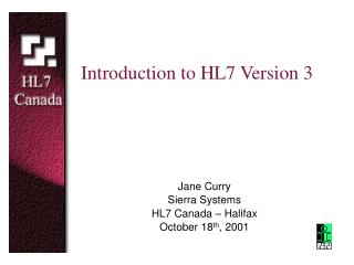 Introduction to HL7 Version 3