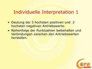 Individuelle Interpretation 1