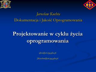 Projektowanie w cyklu życia oprogramowania