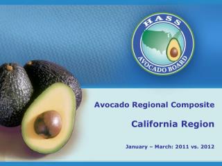 Avocado Regional Composite California Region January – March: 2011 vs. 2012