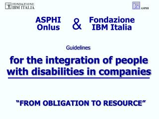 for the integration of people with disabilities in companies