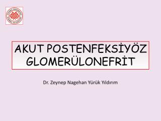 Dr. Zeynep Nagehan Yürük Yıldırım