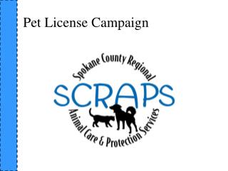 Pet License Campaign