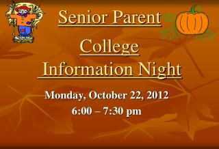 Senior Parent College Information Night