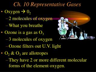 Ch. 10 Representative Gases